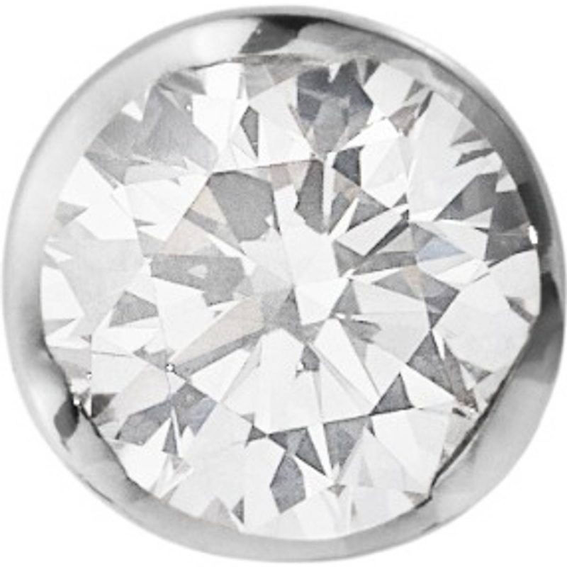 Georg Jensen SIGNATURE DIAMONDS, solitaire ørestik, kt. hvidguld