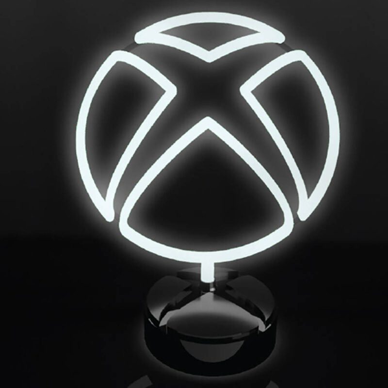 Ukonic Tabel Lamp Xbox Logo Neon White 22.8 cm Bordlampe