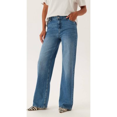 Pieces Pcsilke Wide Fit Jeans - Blå