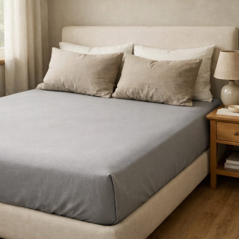 Økologisk fitted sheet med sølvfibre til grounding (3)