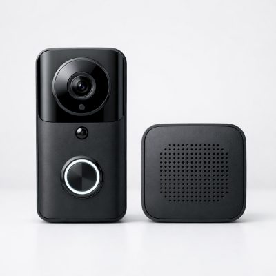 Smart dørklokke med kamera - WiFi, tovejskommunikation og nattesyn