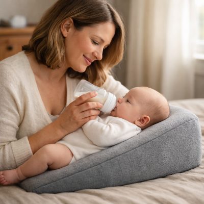 15° Babykilepude med støtte til amning - fri fragt