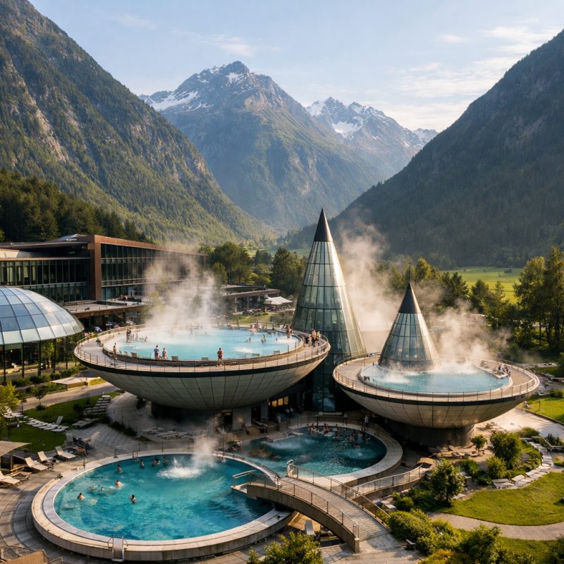 Ophold med halvpension på AQUA DOME Hotel & Spa Resort i Längenfeld