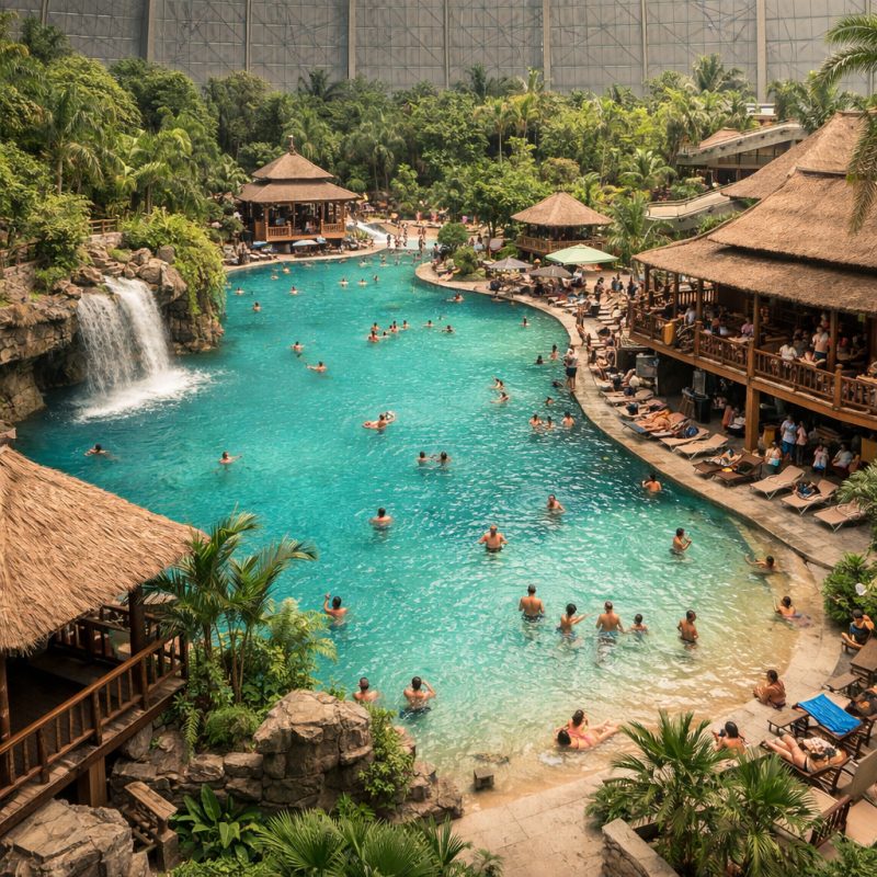 Ophold i safaritelt med 2 dages parkbillet på Tropical Islands
