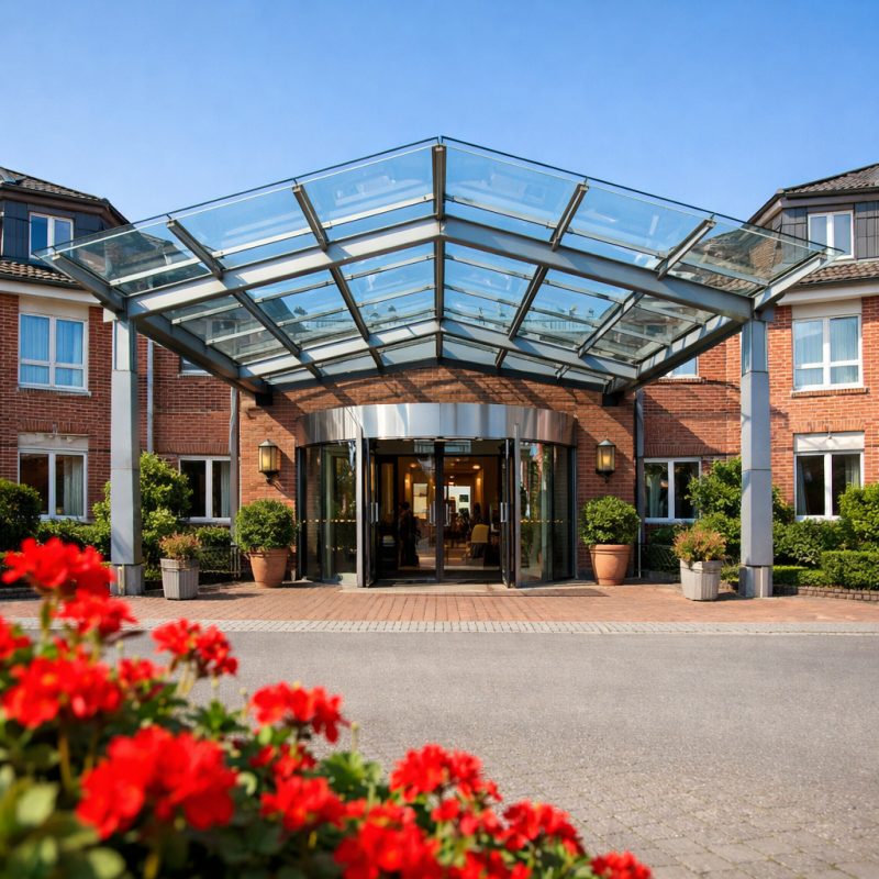 Ophold med morgenmad på Hotel Heidehof i Büdelsdorf