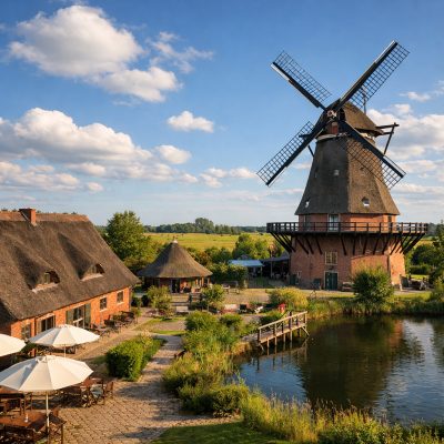 Ophold med morgenmad på Landhotel Lewitz Mühle i Banzkow