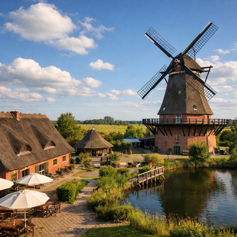 Ophold med morgenmad på Landhotel Lewitz Mühle i Banzkow