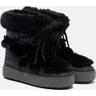 Moon Boot Ltrack Tube Faux-Fur Boots - Black
