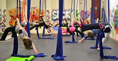 Circus Skills for Kids or Sling Fitness Class at Circus Mash