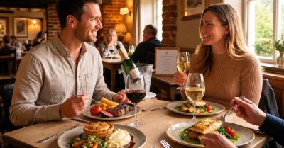 3-Course Lunch with Wine for Two or Four at The Red Lion