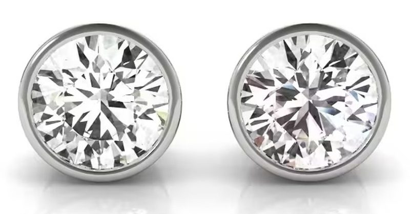 0.50ct Lab-Created Diamond Stud Earrings from Sunshine Diamonds