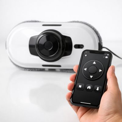 Effektiv vinduespudserrobot med fjernbetjening - fri fragt!