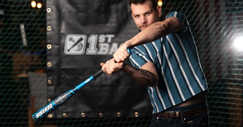 Interactive Baseball Experience at 1st Base - Batting Cage and Sports Bar