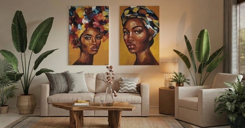 African Art Studio Experience for One or Two at Adunni art in London