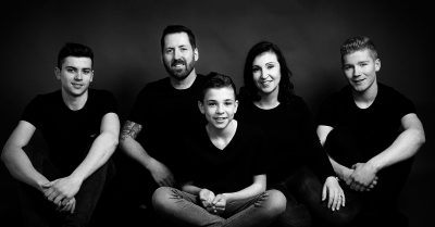 Classic Noir Family Photoshoot at John Jenkins Photography Studio