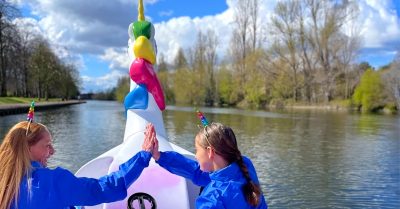 Magical Unicorn Pedal Boat Adventure at Splash Park