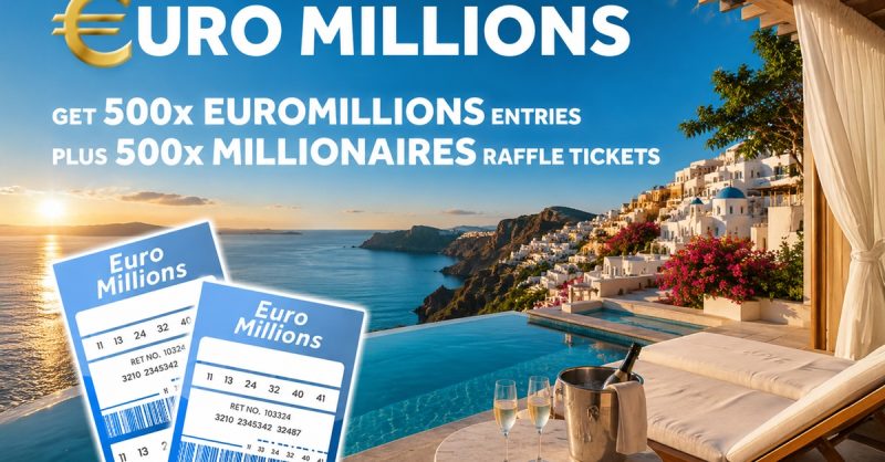 500 EuroMillions Lines & Millionaires Raffle Tickets at You Play We Play