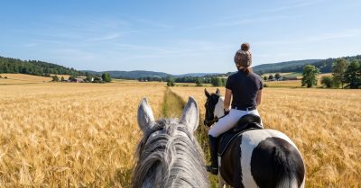 Serene Horse Riding Adventures at Eat Sleep Ride in the Scottish Borders