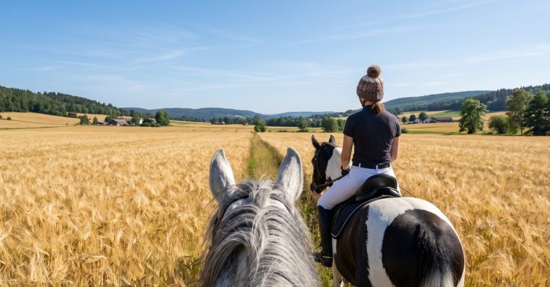 Serene Horse Riding Adventures at Eat Sleep Ride in the Scottish Borders