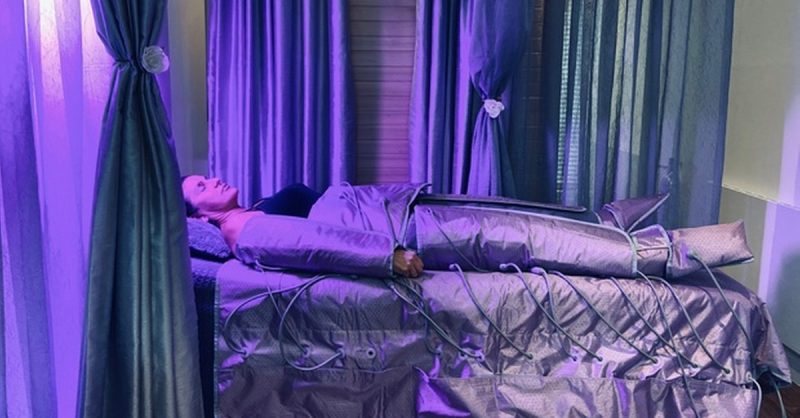 Lymphatic Therapy Wrap with LED Face Mask at Lymphatic Therapy Lounge