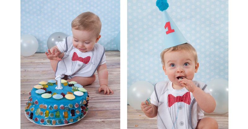 Baby Cake-Smash Photoshoot at Kristie Lee Photography