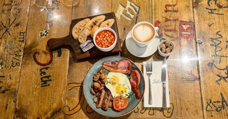 Breakfast & Hot Drinks for Two or Four at Jaks on Kings Road