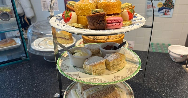 Afternoon Tea for 2 or 4 at Jaspers Tea Room in Cozy Cardiff