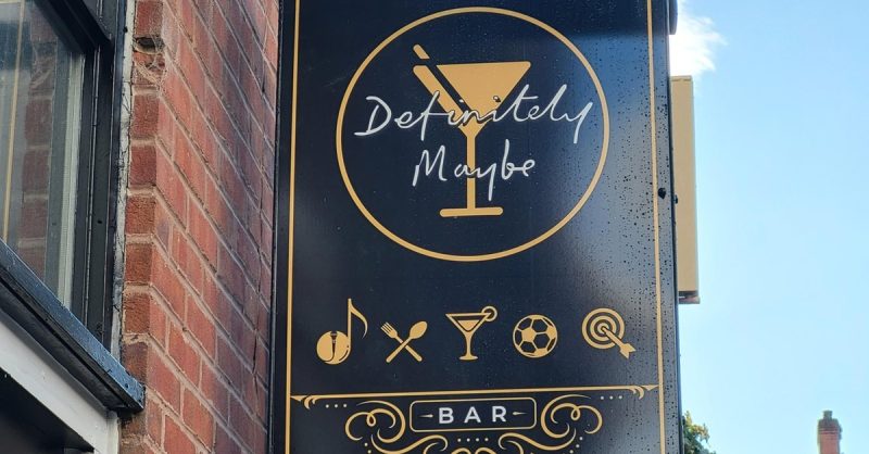 Interactive Darts & Pizza at Definitely Maybe Bar