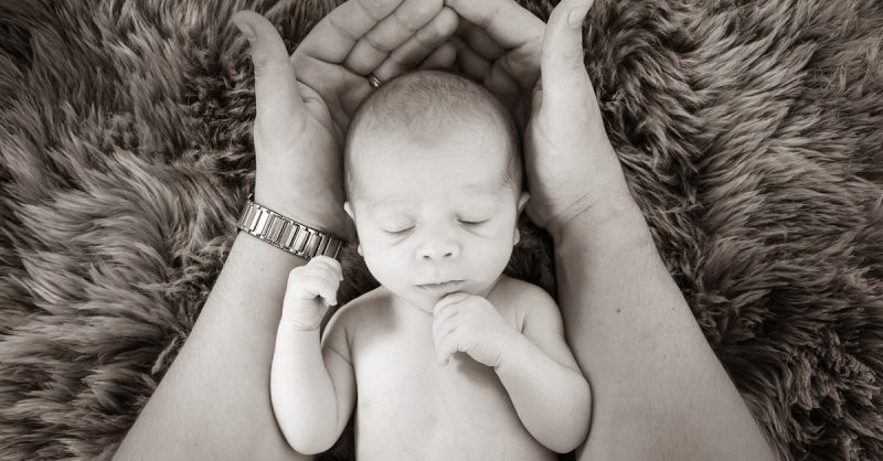 Newborn Photoshoot at Balance Photography Studio in Cardiff Bay