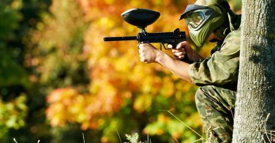 Paintballing for 5 or 10 Players at Point Blank Paintball