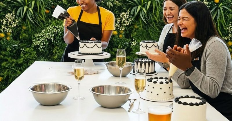 Sip & Cake Decorating Workshop at Freddies Cakes for 1 to 14 People