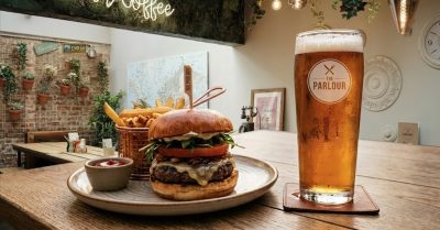 Burger, Fries, and Beer at The Parlour for Perfect Date Nights