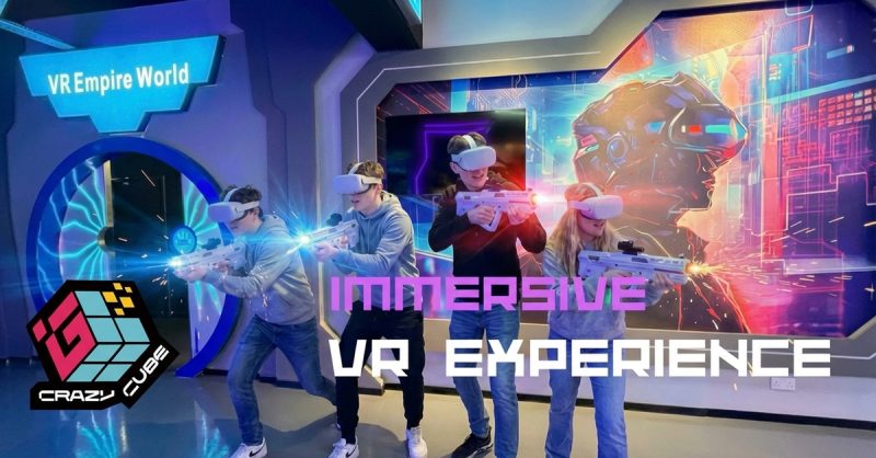 Virtual Reality Empire Experience for Two to Four at Crazy Cube Game
