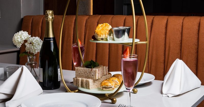 Afternoon Tea for Two or Four at Park Hall Hotel with Mini Burgers and Bubbles