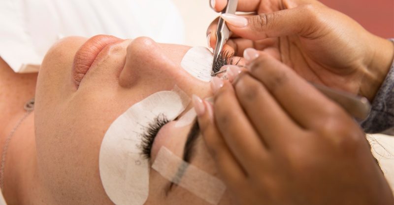 Glamorous Eyelash Extensions at Beauty on the Spot