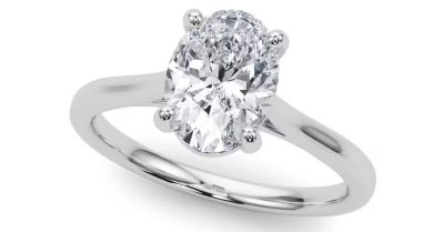 Stunning 0.50ct Oval Cut Engagement Ring at Sunshine Diamonds