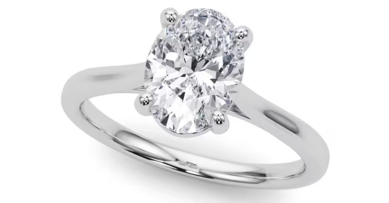Stunning 0.50ct Oval Cut Engagement Ring at Sunshine Diamonds