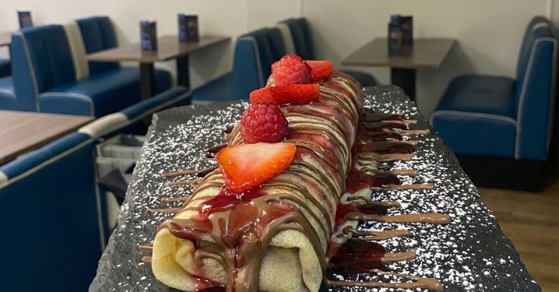 Delicious Crepes, Waffles, Burritos, or Sundaes at Mr Spice and Krepes n Kones