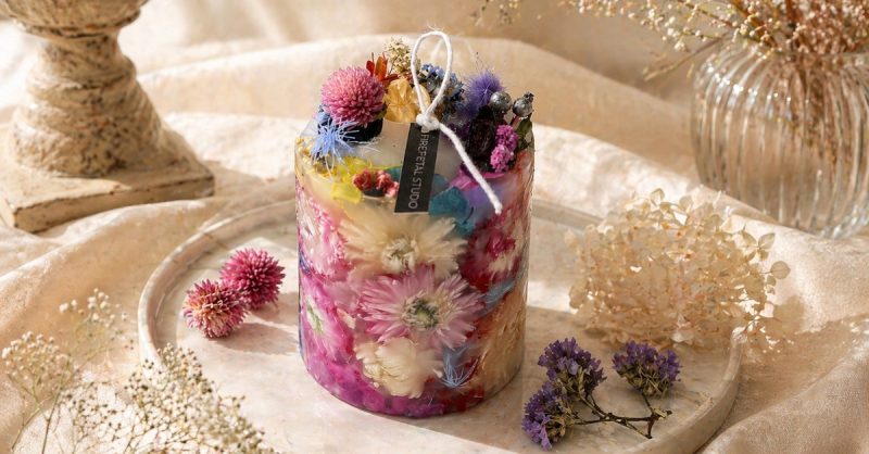 Flower Candle Workshop at FirePetal Studio in Stratford