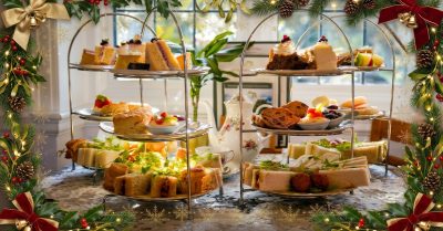 Festive Afternoon Tea for Two or Four at Palm Court Pavilion