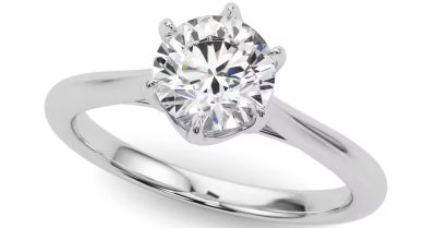 Classic Solitaire Engagement Ring at Sunshine Diamonds