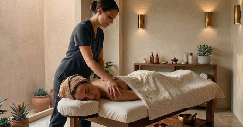 Relaxing Massage Therapy at Skintique by Raluca Prusu