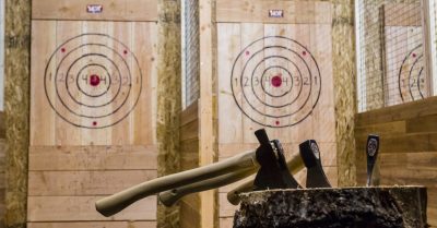 Axe Throwing Experience for Up to Eight at Forest Fitness NI