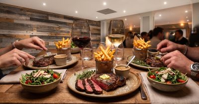 Steak Frites Meal for Two or Four at Zios Bar & Grill