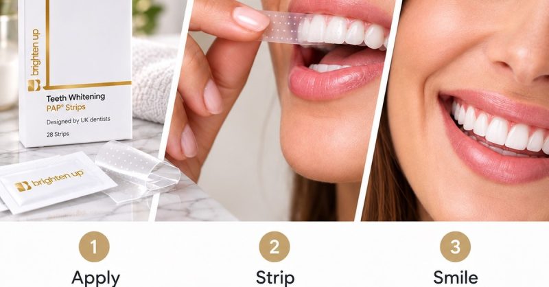 Teeth Whitening Strips at Brighten Up Dental Clinic