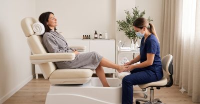 Long-Lasting Gel Pedicure at Neringa Massage for Flawless Feet