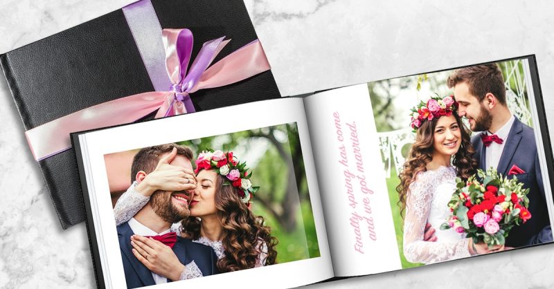 One or Two A4 Landscape Valentina Leather Photobooks from Printerpix