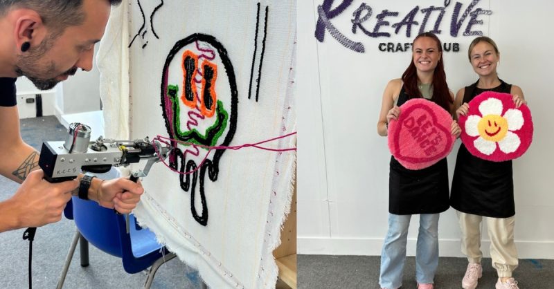 Rug Tufting Workshop for One or Two at Kreative Crafts Club