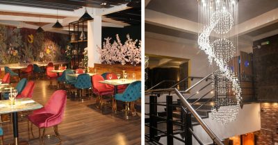 Gourmet Burger with Drink at Atmos Restaurant and Bar in Birmingham