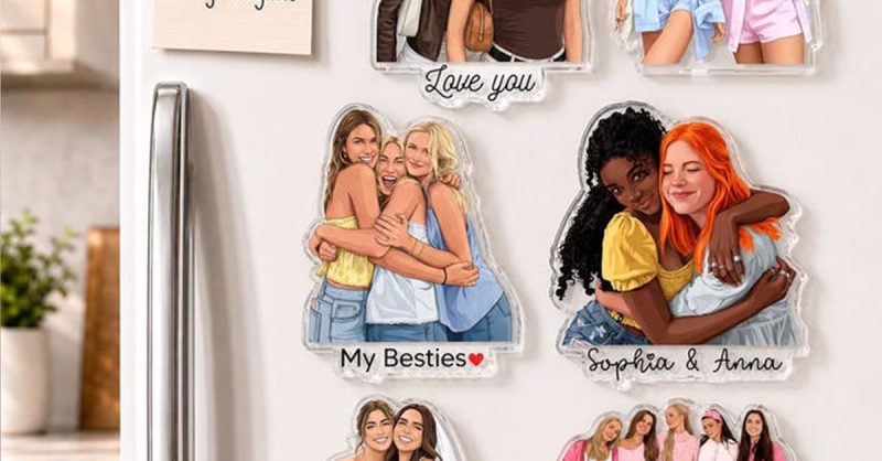 Customizable Acrylic Refrigerator Magnets at Justyling